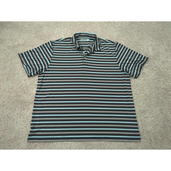 Roundtree & Yorke Other - Roundtree & York Polo‎ Shirt Mens XXL Striped Golf Work Play Performance